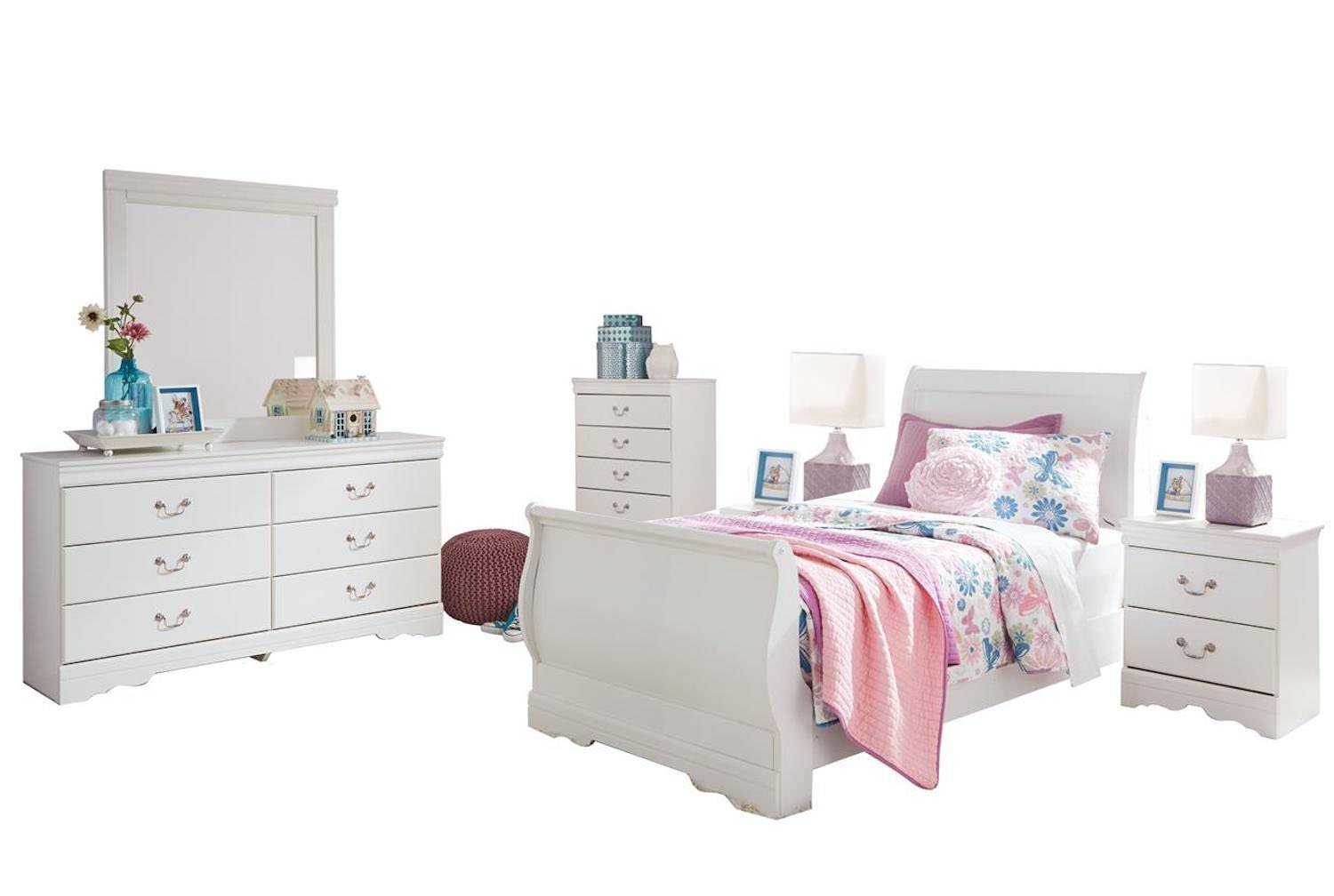 Ashley Furniture 6 Piece Twin Bedroom Set For Girl Free Shipping