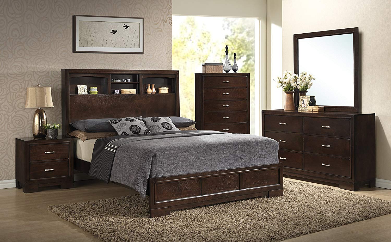 cambridge five piece seasons bedroom furniture set